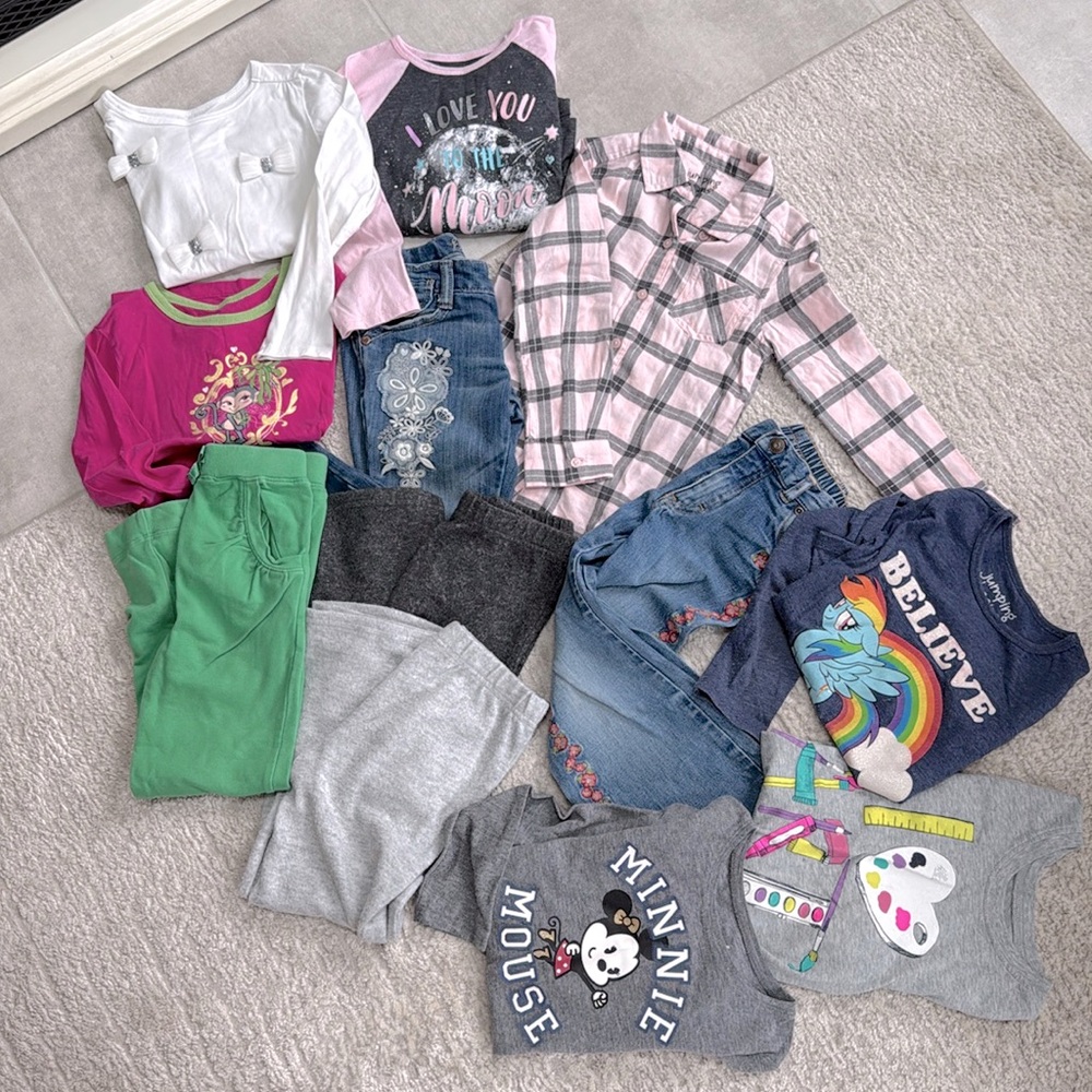 12 Piece Girl's 5/5T Mix & Match Bundle-Children's Place, Old Navy...Gently Worn